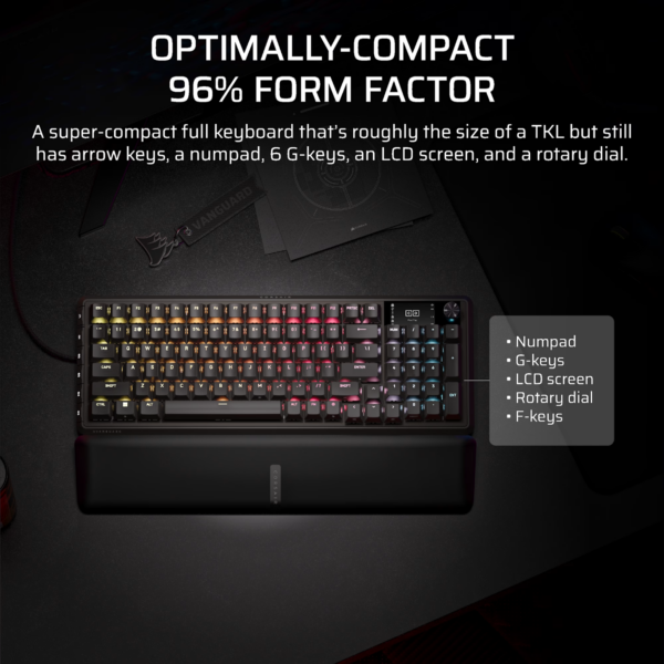 Corsair VANGUARD PRO 96 Hall Effect Gaming Keyboard