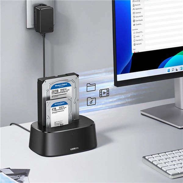 UGREEN CM198 3.5/2.5 inch SATA HDD/SDD USB3.0 Docking Station
