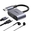 UGREEN USB Type-C Dual Audio and Charging Adapter (15W PD, 2-in-1 Splitter)