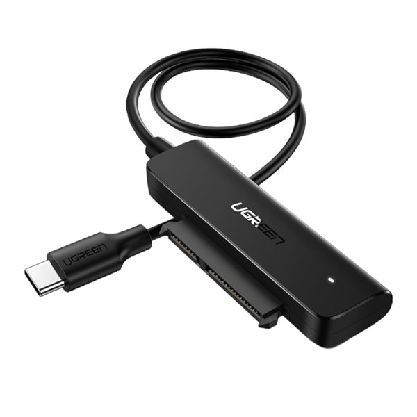 CM321-70610 UGREEN-CM321-USB-Type-C-to-2.5inch-SATA-HDD-SSD-Converter-Cable-Blk wr01 UGREEN CM321 USB Type-C to 2.5" SATA HDD/SSD Converter Cable 5Gbps-Black