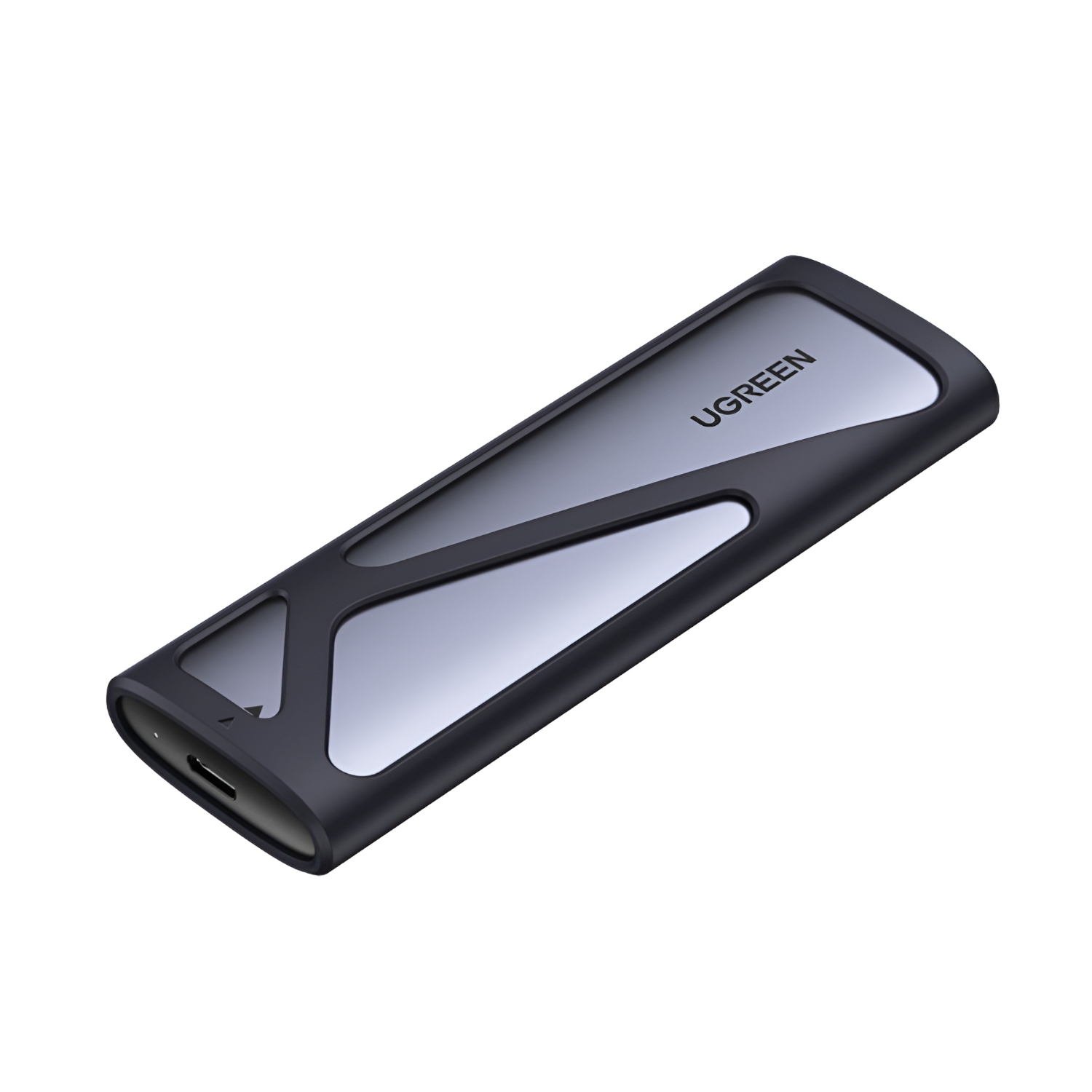 CM400-90264 Ugreen-CM400-90264-M.2-NVMe-SATA-SSD-Enclosure wr 01a UGREEN CM400-90264 M.2 NVME/SATA SSD Enclosure (10Gbps) - Silver
