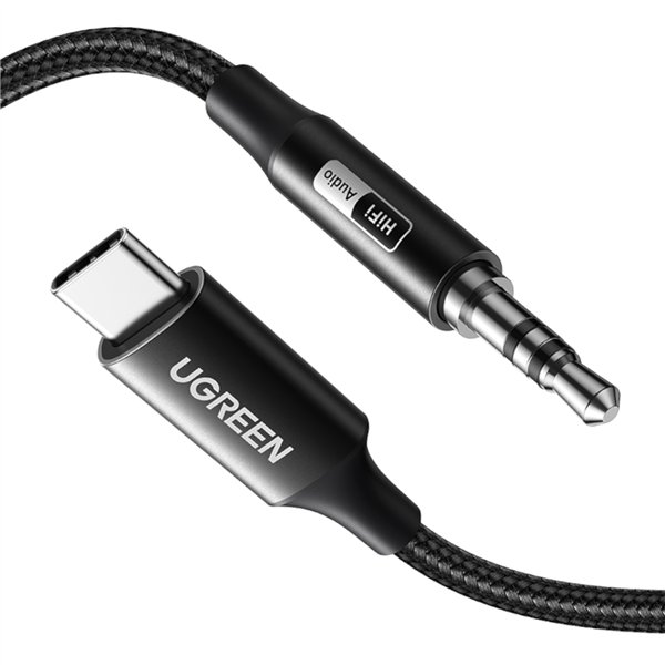 UGREEN USB Type-C to 3.5mm AUX Audio Cable 2M - Black