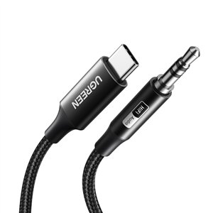 CM450-65102 UGreen-USB-Type-C-to-3.5mm-AUX-Audio-Cable-2M-Black wr 01 UGREEN USB Type-C to 3.5mm AUX Audio Cable 3M - Black