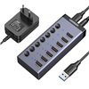 UGREEN 7 in 1 USB 3.0 Hub-Grey