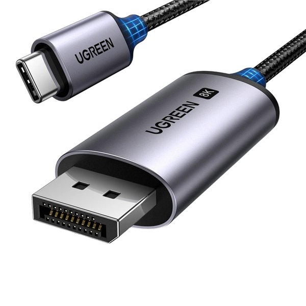 CM556-25157 -UGREEN-USB-Type-C-to-DP1.4-CBL-1m wr01-1 UGREEN USB Type-C to DisplayPort 1.4 Cable 2m