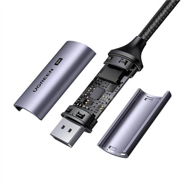 CM556-25157 -UGREEN-USB-Type-C-to-DP1.4-CBL-1m wr02-1 UGREEN USB Type-C to DisplayPort 1.4 Cable 2m