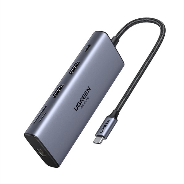 CM639-45380 UGreen-CM639-100W-PD-9-in-1-USB-Type-C-Hub wr 01a UGREEN CM639 100W PD 10-in-1 USB Type-C Hub