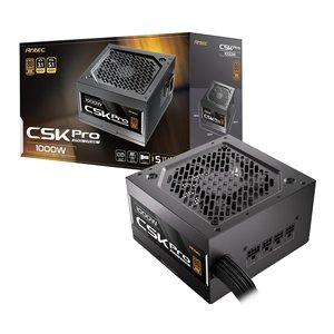 CSK1000-PRO-WR-1 Antec CSK1000 PRO ATX3.1 Semi-Modular 1000W Power Supply (80 PLUS Bronze, PCIe 5.1, ATX 3.1 Certified)