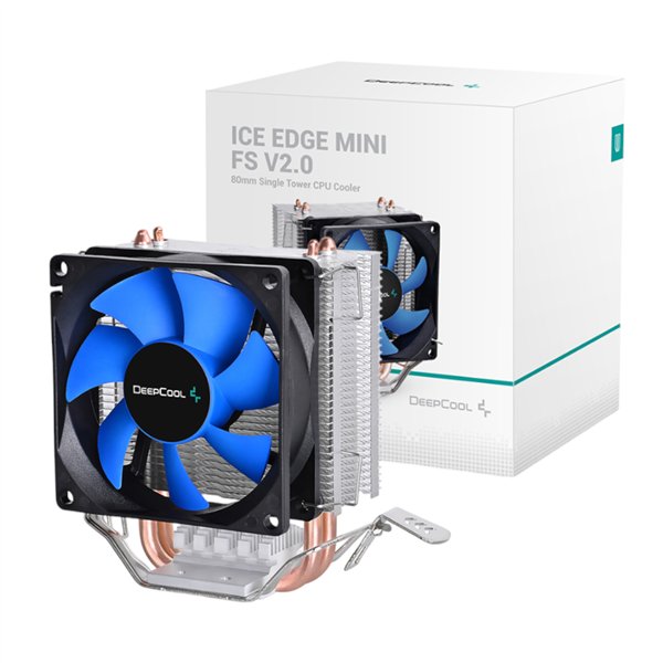 DP-MCH2-IEMV2 DeepCool-Ice-Edge-Mini-FS-V2.0-80mm-CPU-Air-Cooler-Blue wr 01 DeepCool Ice Edge Mini FS V2.0 80mm CPU Air Cooler - Blue