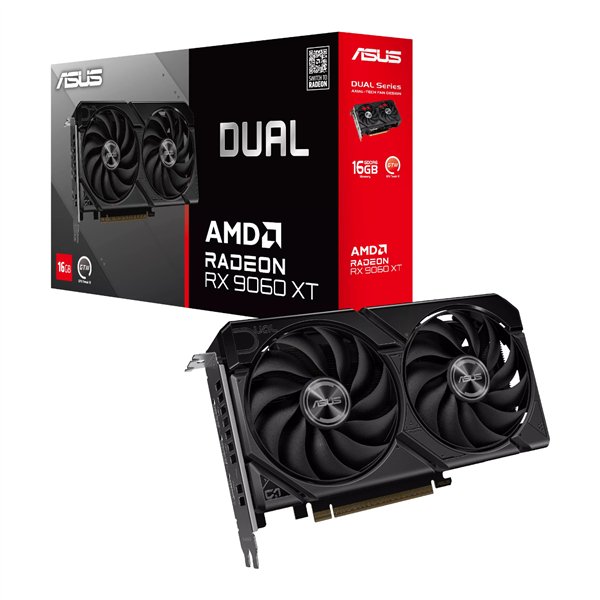 DUAL-RX9060XT-16G Asus-Dual-Radeon-RX-9060-XT-16GB-GDDR6-Graphics-Card wr 01 Asus Dual Radeon RX 9060 XT 16GB GDDR6 Graphics Card
