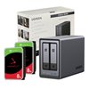 UGreen NASync DXP2800 2 Bay NAS with Seagate Ironwolf NAS 16TB SATA Hard Drive Bundle (2x 8TB)