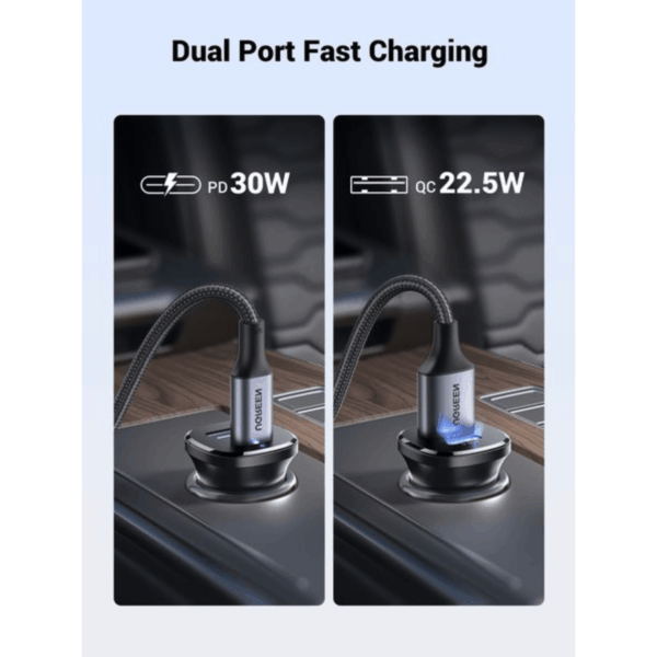 UGREEN Car Charger Fast Charging 30W 2Ports