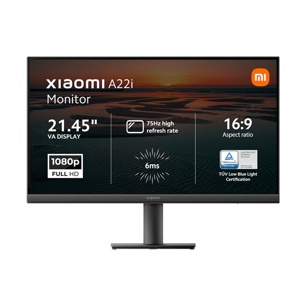 Xiaomi A22i 22" Full HD 1080p VA Monitor (75Hz, 6ms, and VESA Mount)