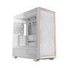 Antec FLUX Mid-Tower E-ATX Gaming Chassis Wood Front Panel - White