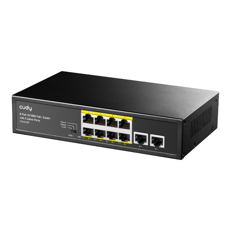 FS1010P wr 02 Cudy 10-Port Unmanaged PoE+ Switch