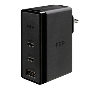 FSP065-A1MP3 FSP-65W-PD-2-Prong-USB-Type-C-Power-Adapter-Black wr 01a FSP 65W PD 2-Prong USB Type-C Power Adapter