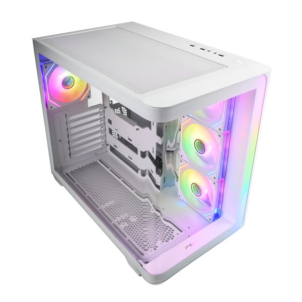 FSP M580-WA FSP-M580-ARGB-ATX-Mid-Tower-Gaming-Chassis-–-White wr 01a FSP M580 ARGB ATX Mid Tower Gaming Chassis - White