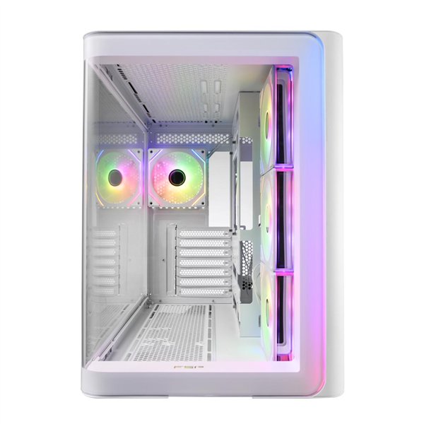 FSP M580-WA wr 03a FSP M580 ARGB ATX Mid Tower Gaming Chassis - White