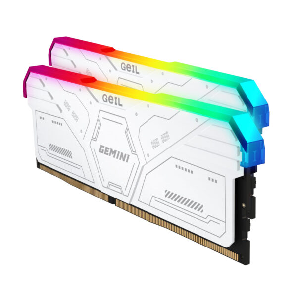 GAMSW532GB6000C36CDC GeIL-Gemini-RGB-32GB-DDR5-6000MHz-Desktop-Gaming-Memory-Kit-2-x-16GB-–-White wr 04 GeIL Gemini RGB 32GB DDR5 6000MHz Desktop Gaming Memory Kit (2 x 16GB) – White