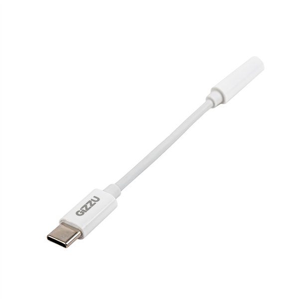 GAPC35 wr 01a Gizzu USB Type-C to 3.5mm AUX Audio Adapter - White