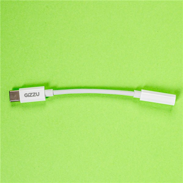 GAPC35 wr 04a Gizzu USB Type-C to 3.5mm AUX Audio Adapter - White