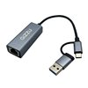 GAPCGB Gizzu-Gizzu-USB-to-Gigabit-1000Mbps-Adapter-Grey wr 01a Gizzu High Speed Type-C/A to Gigabit Adapter Poly