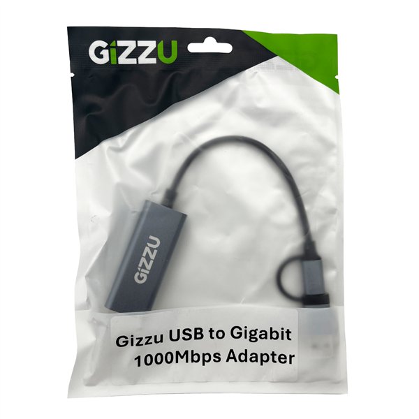 GAPCGB Gizzu-Gizzu-USB-to-Gigabit-1000Mbps-Adapter-Grey wr 05a Gizzu High Speed Type-C/A to Gigabit Adapter Poly