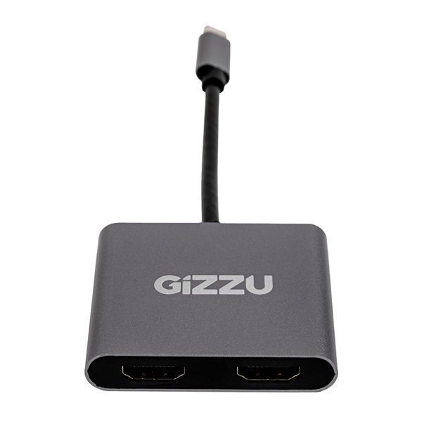 GAPCHHUPD wr 01a Gizzu 4-in-1 Type-C to Dual HDMI Hub