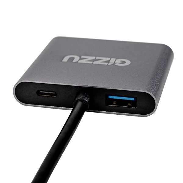 GAPCHHUPD wr 03a Gizzu 4-in-1 Type-C to Dual HDMI Hub