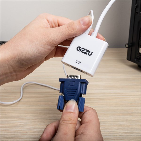 GAPHVA-wr-03 Gizzu 1080P HDMI to VGA Adapter with Audio