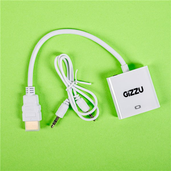 GAPHVA-wr-05 Gizzu 1080P HDMI to VGA Adapter with Audio