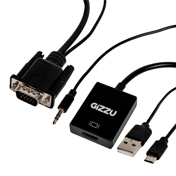 GAPVHA wr 01a Gizzu 1080P VGA to HDMI Adapter with Audio
