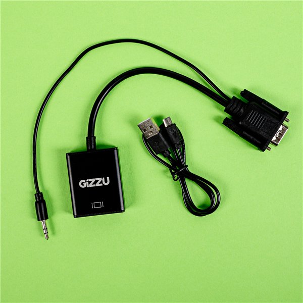 GAPVHA wr 05a Gizzu 1080P VGA to HDMI Adapter with Audio