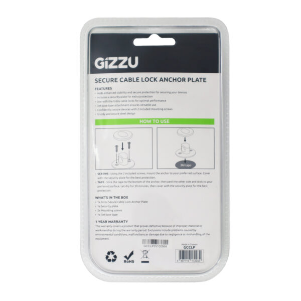 GIZZU Laptop Lock Plate