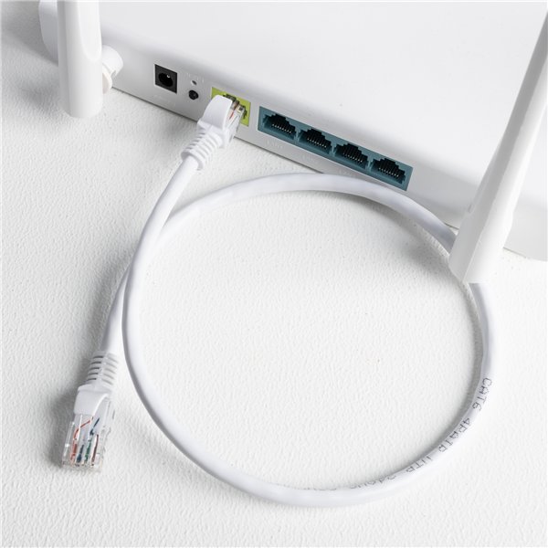 GCPCAT6010-WH wr 03a Gizzu Cat6 UTP Fly Lead Ethernet Network Cable 1m – White