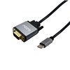 Gizzu Full HD Type-C to VGA Cable (1.8m) - Black