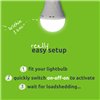 Gizzu Everglow Rechargeable Warm White Emergency Downlight Bulb