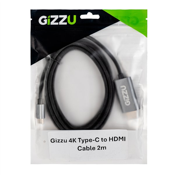 GIZZU-4K60HZ-TYPE-C-TO-HDMI-2M-CABLE-POL wr 03 Gizzu 4K60Hz Type-C to HDMI Cable 2m