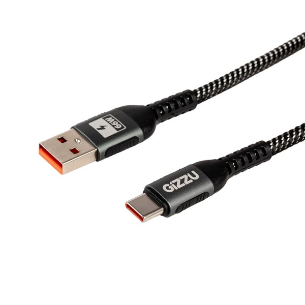 GIZZU-GCPU2C060048G-01-66W-480Mbps-USB-to-Type-C-1m-Cable ANGLED-9164-Edit 1500x1500 GIZZU 66W 480Mbps USB to Type-C 2m Cable