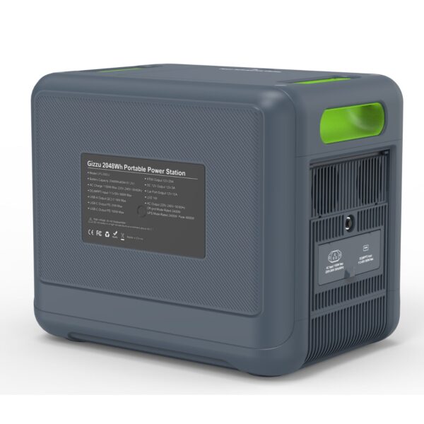 GPS2000UV2 Gizzu Hero Pro 2048Wh2400W UPS Power Sta wr 02 Gizzu Hero Pro 2048Wh/2400W UPS Power Station With App