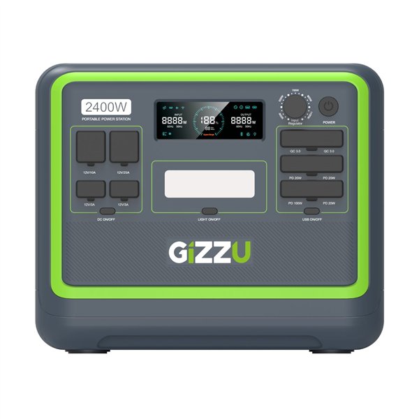 GPS2000UV2 Gizzu Hero Pro 2048Wh2400W UPS Power Sta wr 07 Gizzu Hero Pro 2048Wh/2400W UPS Power Station With App