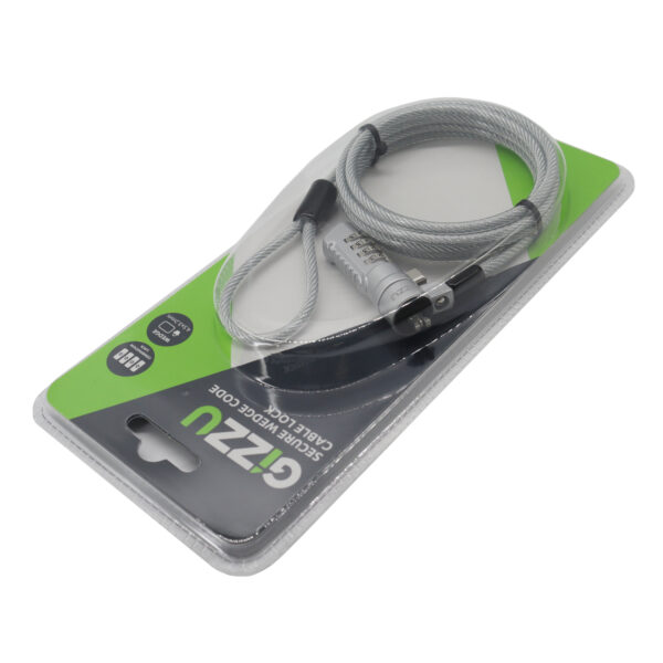 GSCWC wr 03 Gizzu Secure Wedge Code Cable Lock 1.8m