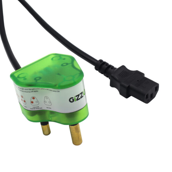 GSPIEC1 wr 01a Gizzu Surge Protector 10A Kettle Plug Cable 1.5M