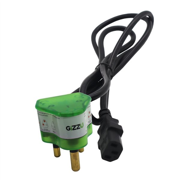 GSPIEC1 wr 05a Gizzu Surge Protector 10A Kettle Plug Cable 1.5M