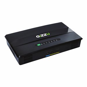 GUP60WPRO wr 01a GIZZU 60W 69Wh 21600mAh Mini POE DC UPS LifePO4 - Black