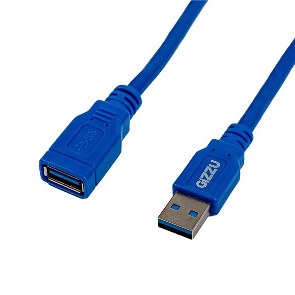 Gizzu-USB-3.0-Extension-Cable-5m wr 01 Gizzu USB 3.0 Extension Cable 5m - Blue