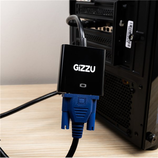 Gizzu GAPHV wr 03a Gizzu 1080P HDMI to VGA Adapter Poly