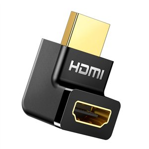 HD112-20110 UGreen-HD112-HDMI-4K-Male-to-Female-Up-angled-Connector-Black wr 01a UGREEN HD112 HDMI 4K Male to Female Up-angled Connector - Black
