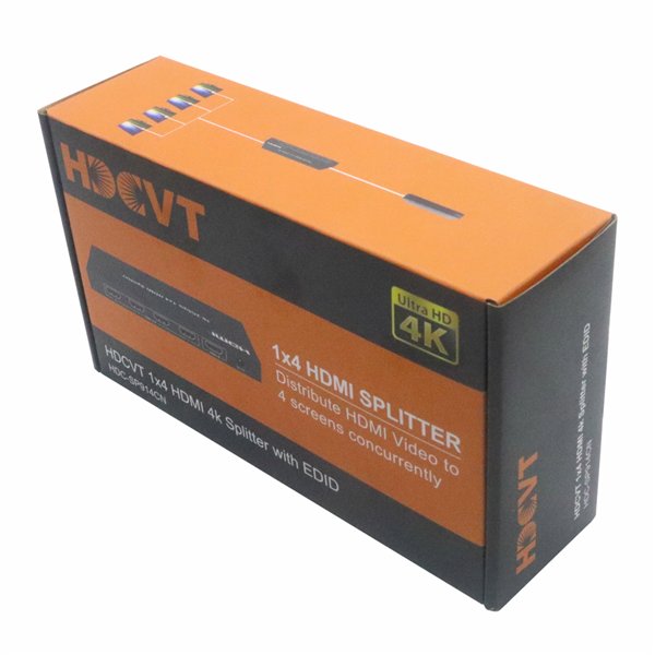 HDC-SP914CN wr 07 HDCVT 1x4 HDMI 1.4 Splitter 4K with EDID Management