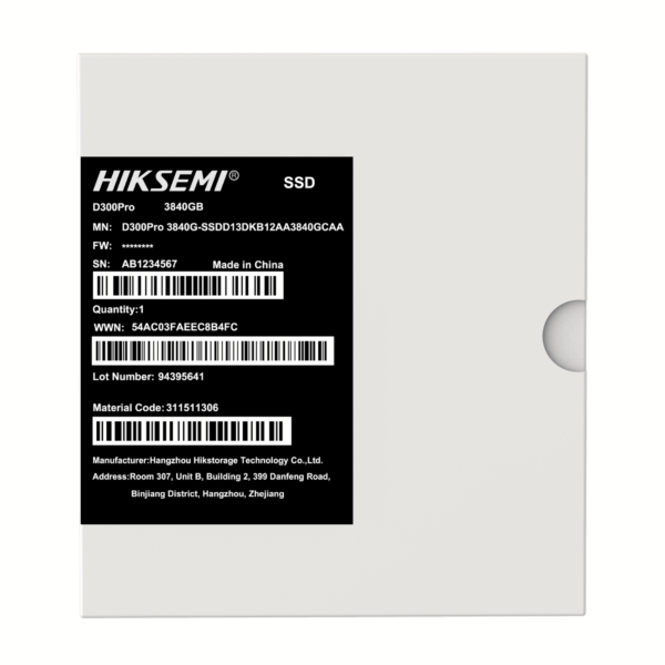 Hiksemi D300 PRO Tantalum Capacitor 3840GB SATA III Enterprise SSD
